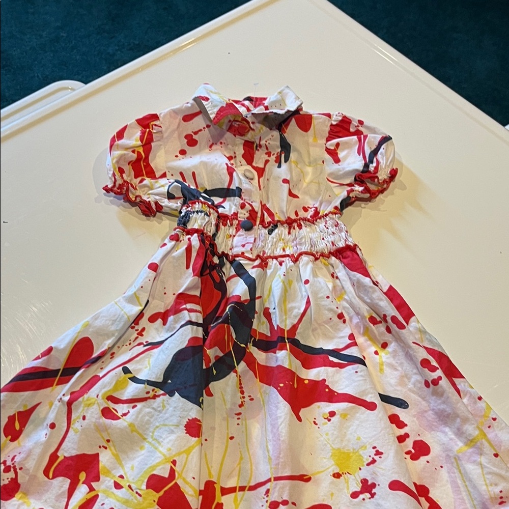Maria Elena Colorful Splatter Kids Dress